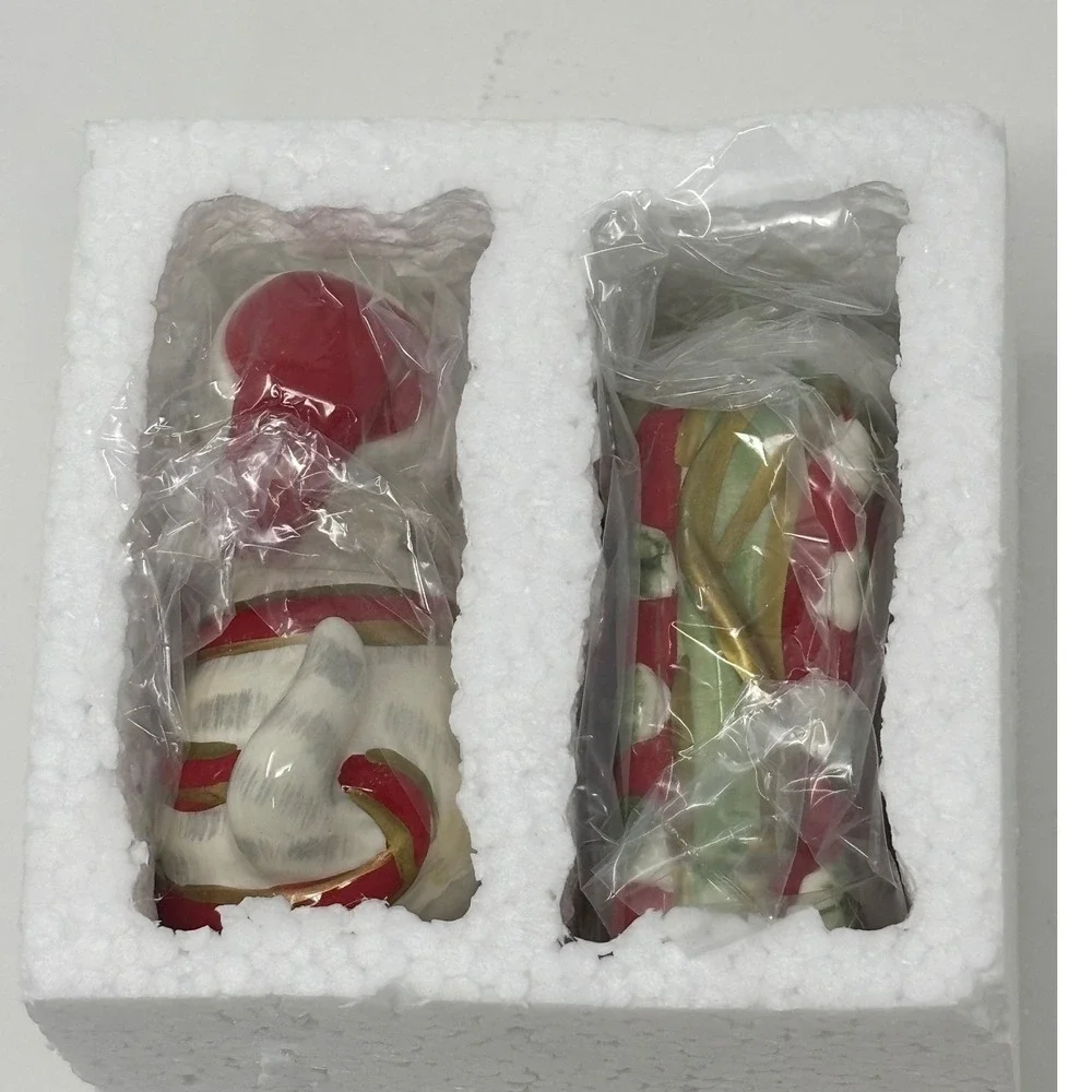 Fitz and Floyd Kitty Kringle Salt and Pepper Shakers Christmas Cat Gift Box Set